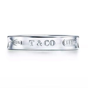 Tiffany & Co. 1837 Silver Narrow Band Ring